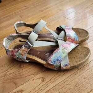 Remonte Sandal Slingback Colourful Elastic Strap Sandals 8.5